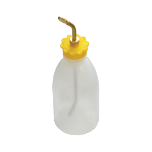 Coolant bottle with nozzle