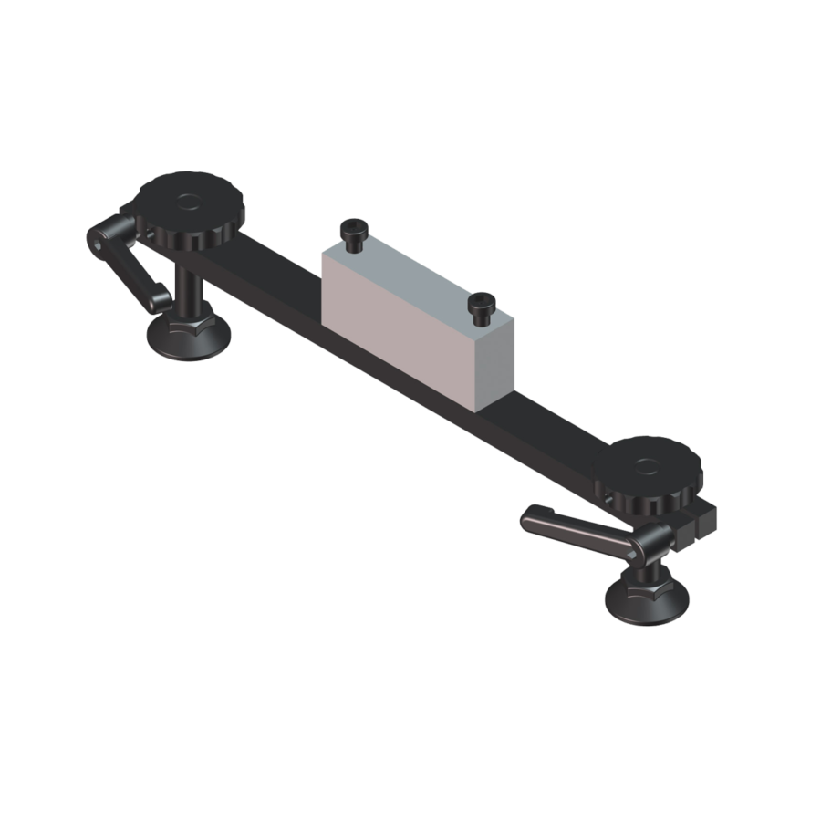 Ring track support with plastic feet