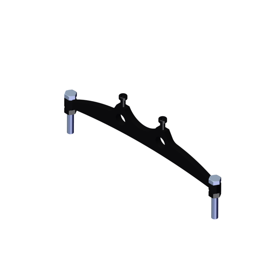 Ring track support with bolts