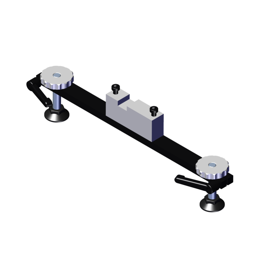 Ring track support with plastic feet