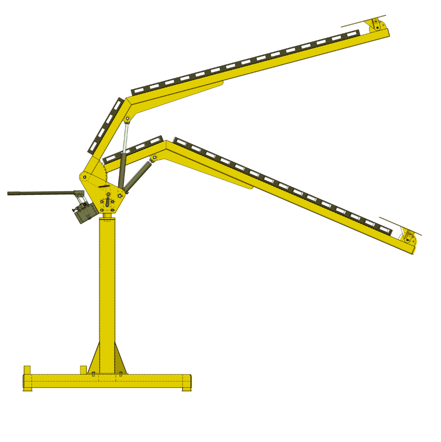 5908Wall-mounted telescopic wire feeder boom