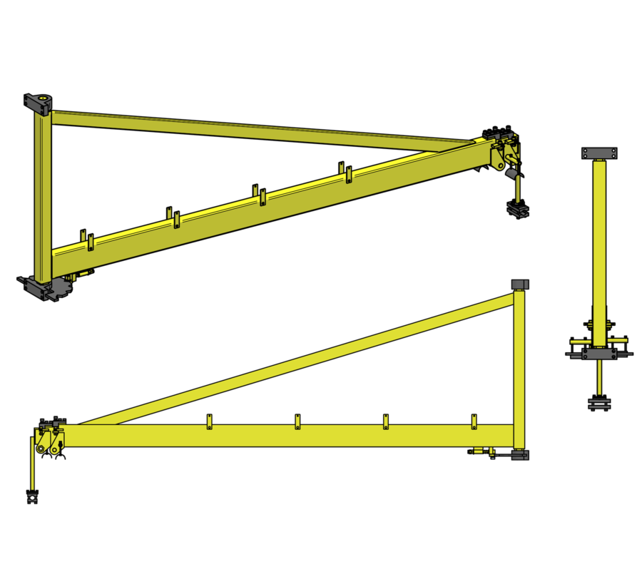 5817Hydraulic wire feeder boom