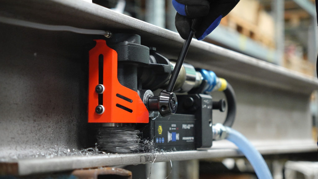 ultra-low profile pneumatic mag drilling machine PRO-40 AD ATEX