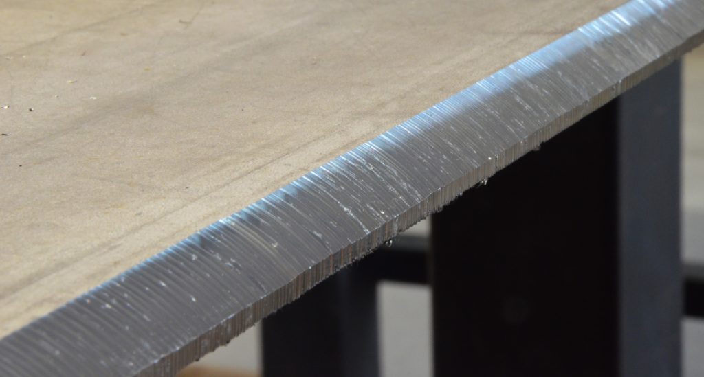 bevelling on stainless steel
