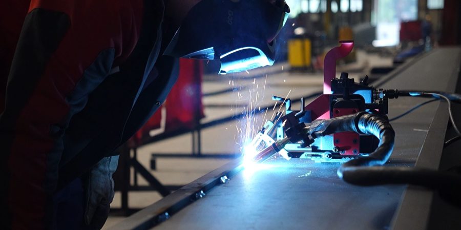 SCORPIO Battery: programmable, cordless welding tractor