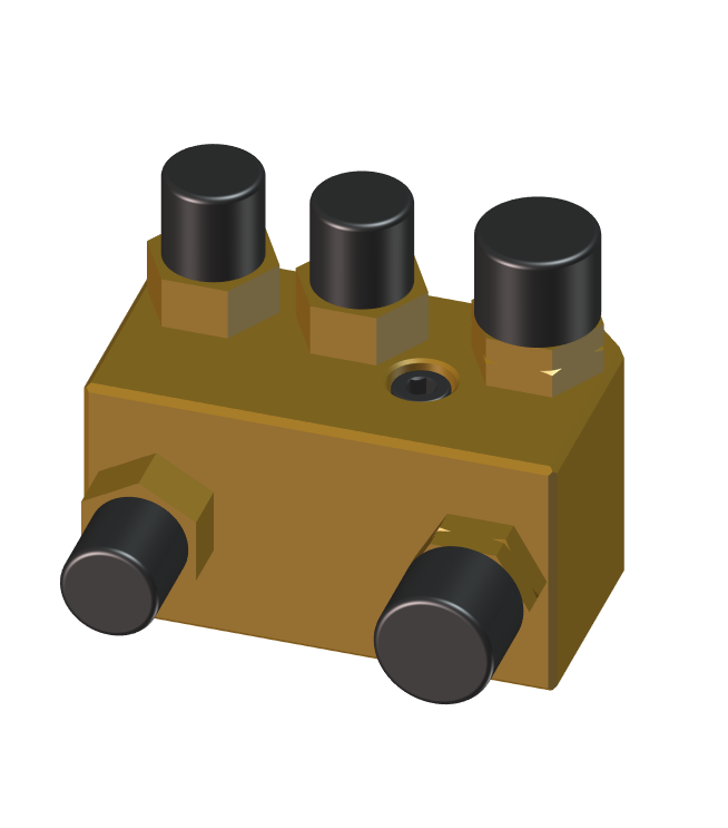 RZD-0475-63-00-00-0 Manifold 2×3 (metric)