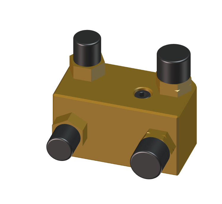 RZD-0475-64-00-00-0 Manifold 2×3 (metric)