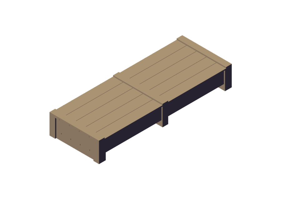 SKR-0523-75-04-00-0 Big Wooden box for Ring tracks