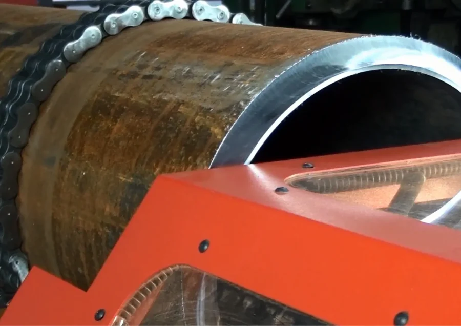 Pipe with J-groove type bevel