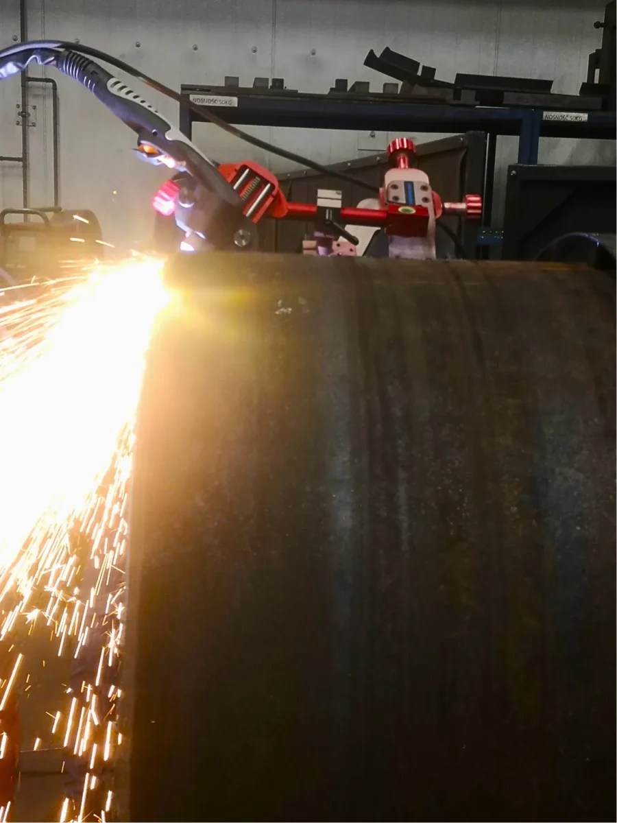 PROMOTECH GECKO plasma cutting large diameter steel pipe