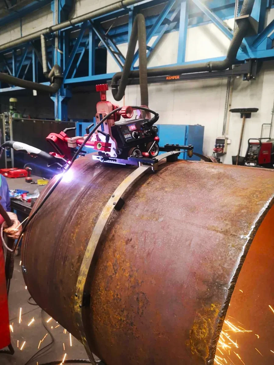 PROMOTECH GECKO plasma cutting large diameter steel pipe