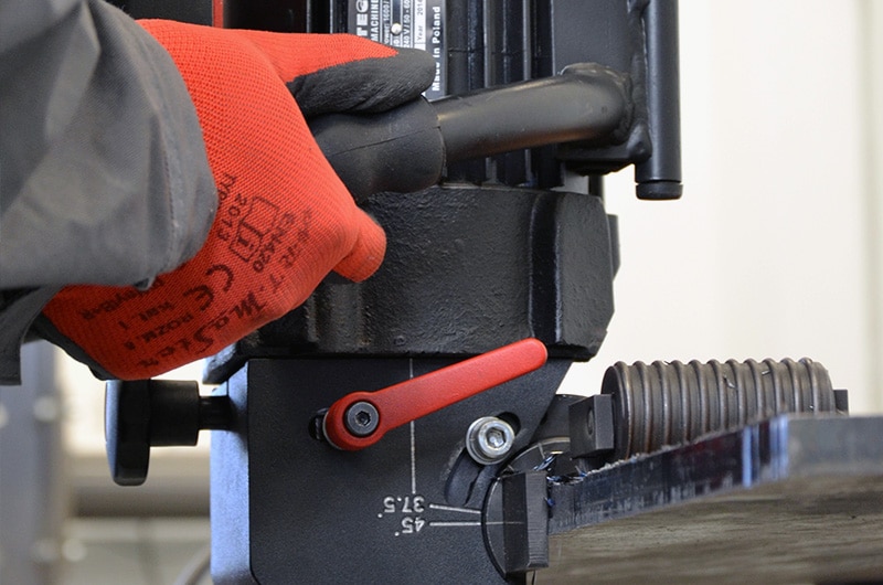 Top plate beveling