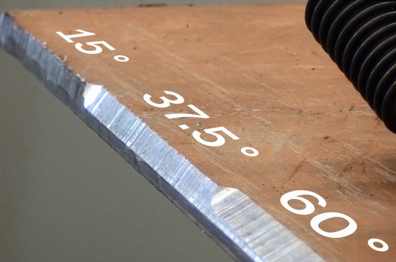 Top plate beveling